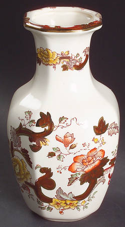 Brown Velvet 7" Octagonal Vase