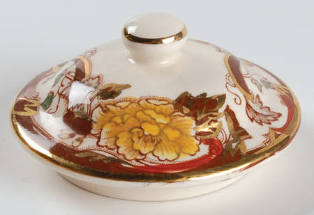 Brown Velvet Lid for Small Tea Caddy