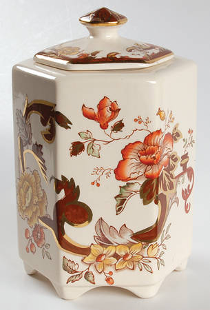 Brown Velvet Ming Jar & Lid