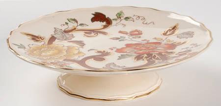 Brown Velvet Round Compote (Height X Width)