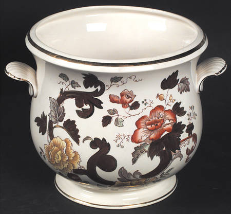 Brown Velvet Large Cachepot