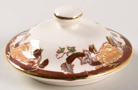 Brown Velvet Lid for Tea Caddy