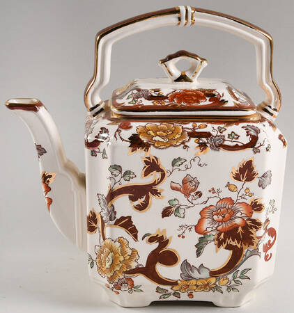 Brown Velvet Kettle & Lid