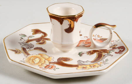 Brown Velvet Candleholder