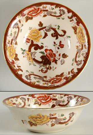Brown Velvet 9" Round Vegetable Bowl