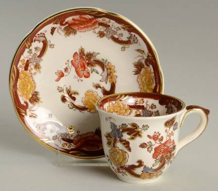 Brown Velvet Flat Demitasse Cup & Saucer Set