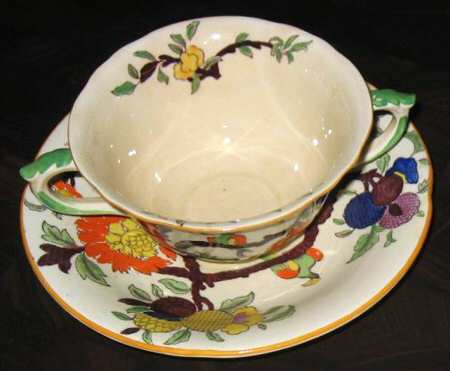C2879 Flat Cream Soup Bowl & Saucer Set