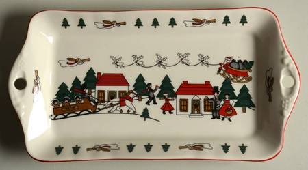 Christmas Village Large Sandwich Tray