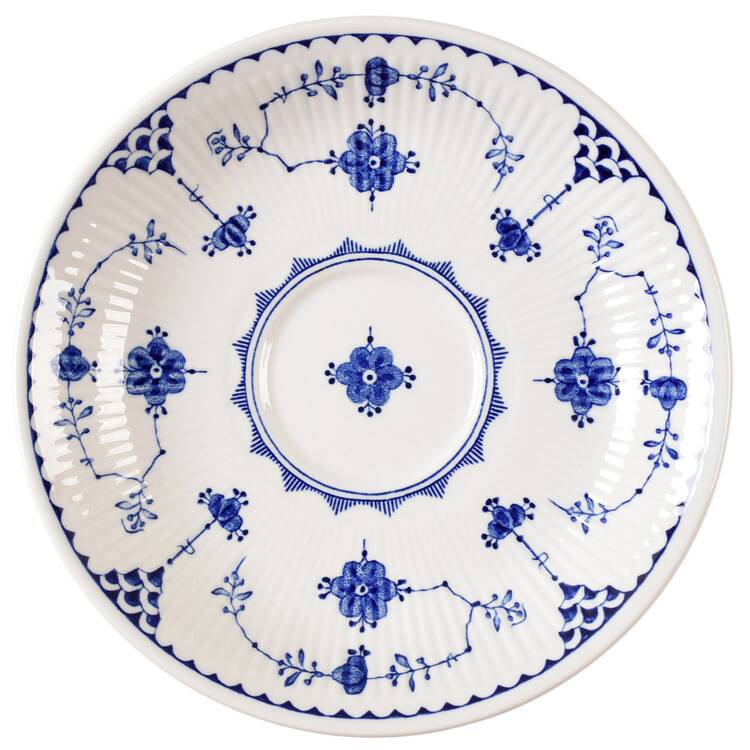 Denmark Blue Saucer for Breakfast Cup