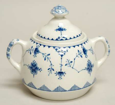 Denmark Blue Mini Sugar Bowl & Lid