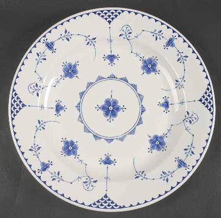 Denmark Blue 12" Chop Plate (Round Platter)