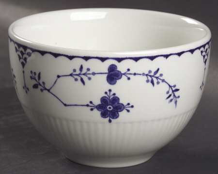 Denmark Blue Open Rice/Sugar Bowl