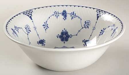Denmark Blue 8" Round Vegetable Bowl