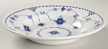 Denmark Blue Large Rim Soup Bowl