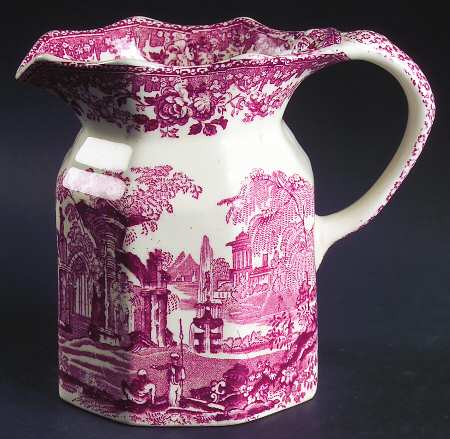 Fountains Red 22 Oz Fenton Jug