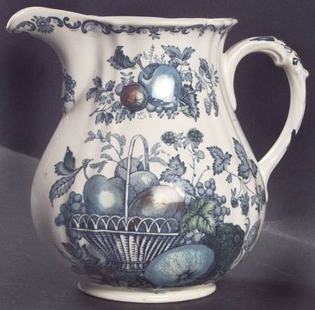 Fruit Basket Blue Multicolor 24 Oz Pitcher