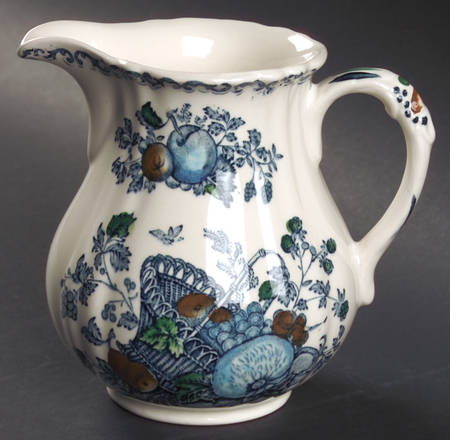 Fruit Basket Blue Multicolor 16 Oz Romney Jug