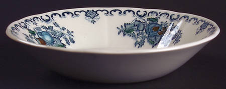 Fruit Basket Blue Multicolor Fruit/Dessert (Sauce) Bowl