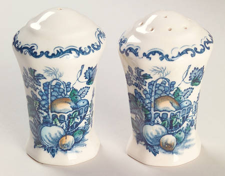 Fruit Basket Blue Multicolor Salt & Pepper Set