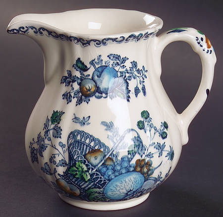 Fruit Basket Blue Multicolor 16 Oz Pitcher