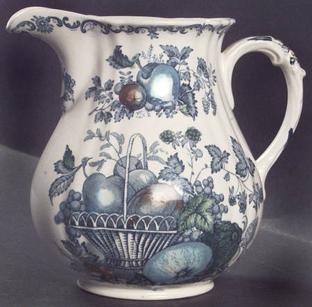 Fruit Basket Blue Multicolor 28 Oz Romney Jug