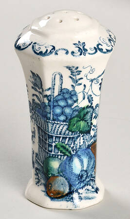 Fruit Basket Blue Multicolor Pepper Shaker