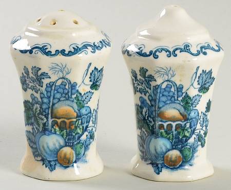 Fruit Basket Blue Multicolor Salt & Pepper Set