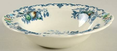 Fruit Basket Blue Multicolor Lugged Cereal Bowl