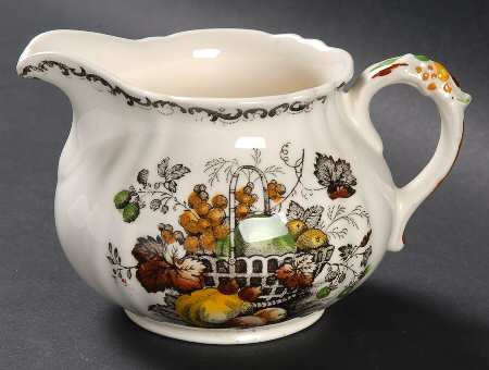 Fruit Basket Brown Multicolor Creamer