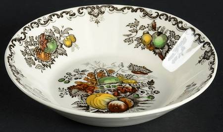 Fruit Basket Brown Multicolor Fruit/Dessert (Sauce) Bowl