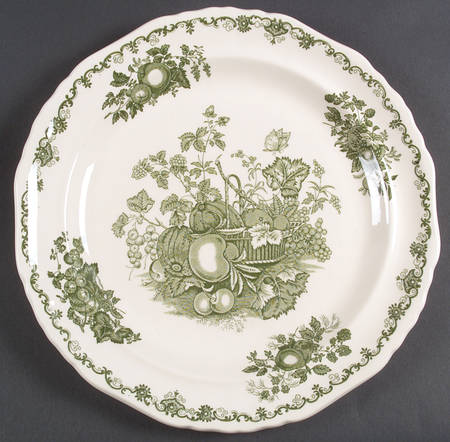 Fruit Basket Green 12" Chop Plate (Round Platter)