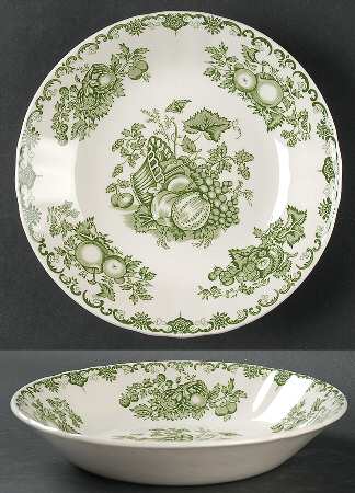 Fruit Basket Green Coupe Soup Bowl
