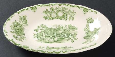 Fruit Basket Green Underplate for Gravy Boat