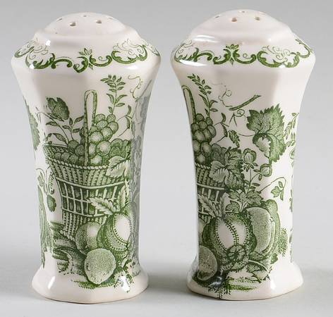 Fruit Basket Green Salt & Pepper Set