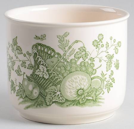 Fruit Basket Green Open Cheese Crock
