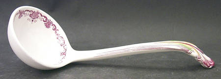 Fruit Basket Red Multicolor Tureen Ladle