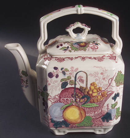 Fruit Basket Red Multicolor Kettle & Lid