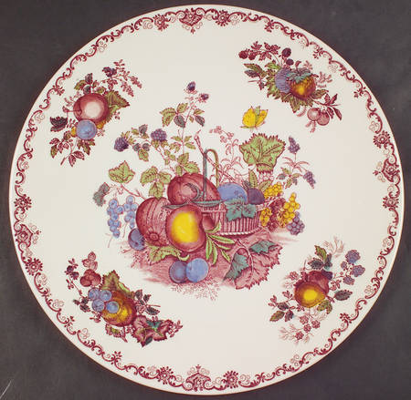 Fruit Basket Red Multicolor Gateau Plate