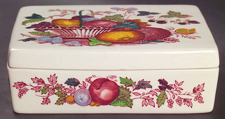 Fruit Basket Red Multicolor Cigarette Box & Lid