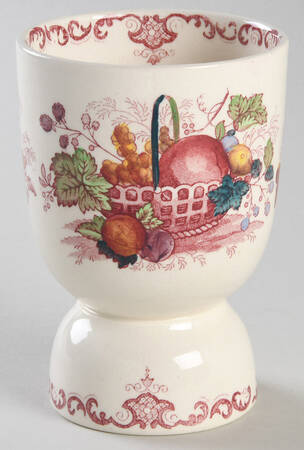 Fruit Basket Red Multicolor Double Egg Cup