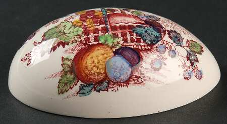 Fruit Basket Red Multicolor Lid for 4" Egg Box