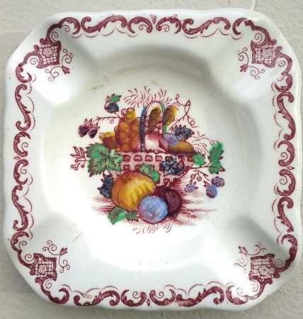 Fruit Basket Red Multicolor Small Ashtray