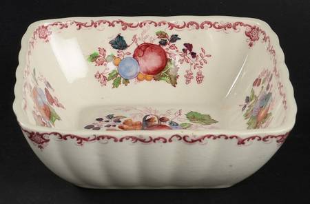 Fruit Basket Red Multicolor 5" Square Sweet Meat