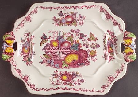 Fruit Basket Red Multicolor Underplate for Small Bedford Tureen