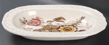 Friarswood 10" Oval Vegetable Bowl