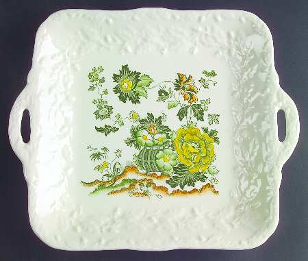 Henley Square Handled Cake Plate