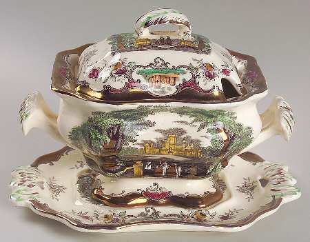 Leeds Sauce Boat & Lid with Underplate