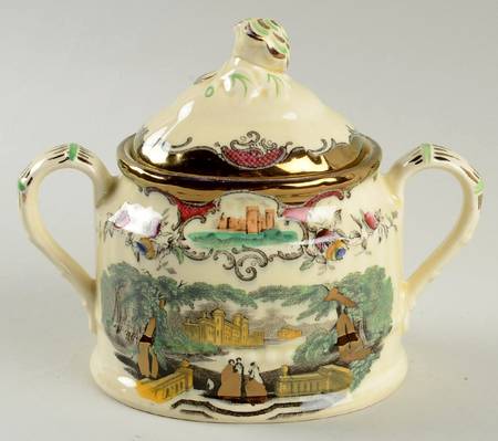 Leeds Sugar Bowl & Lid
