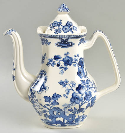 Manchu Blue Coffee Pot & Lid