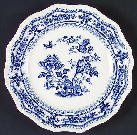 Manchu Blue Salad Plate